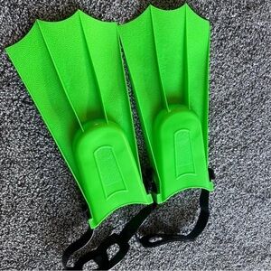 Bright Green Swim Fins